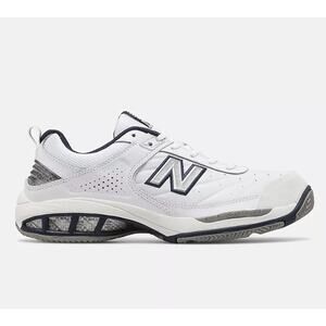 New Balance Men's 806 Tennis Shoes White Full Grain Leather Size 10 Wide NWOB